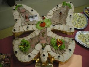 Papillon de viandes cuites