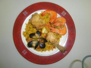 Assiette de paella