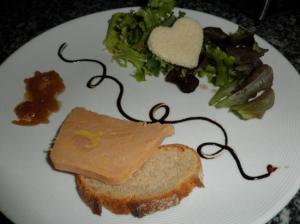 Foie gras et mesclun