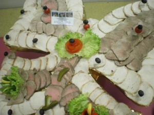 Papillon de viandes froides