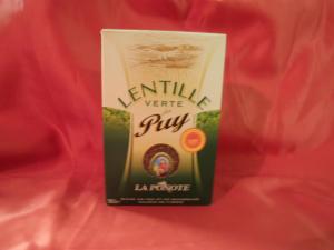 Lentilles vertes carton